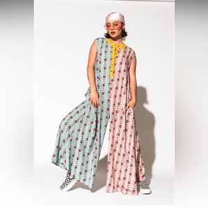 Rise and shine wide leg jumpsuit